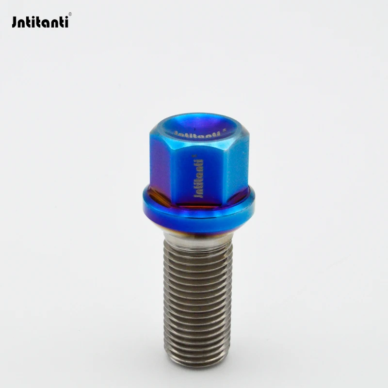 

Jntitanti Gr5 titanium wheel hub bolt screws M14*1.5*28mm for VW Audi Skoda etc