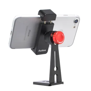 

Phone Holder for Tripod, Metal Cellphone Tripod Adapter 360 Degree Rotation Vertical Video Smartphone Bracket Clip for iPhone X