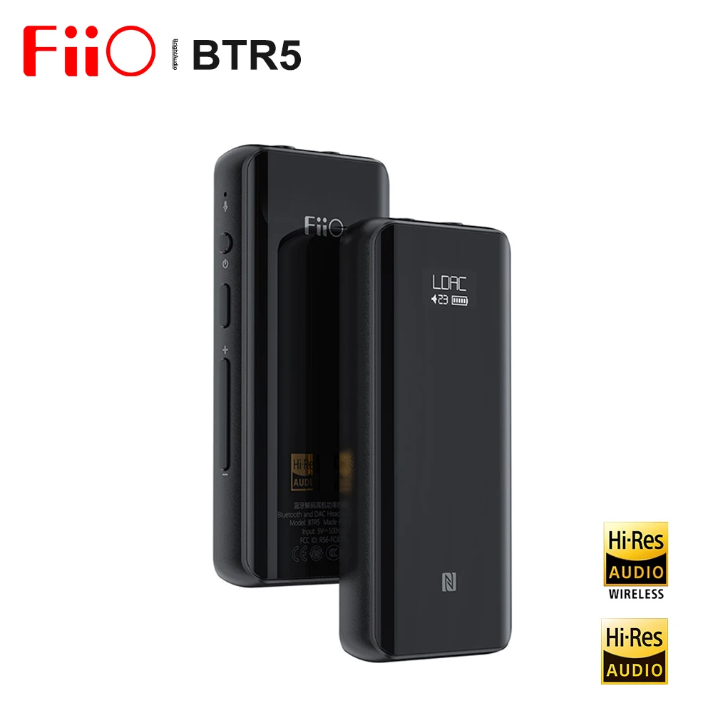 Fiio BTR5 USB DAC Bluetooth 5,0 ES9218P CSR8675 усилитель для наушников HiRes 3,5 мм 2,5 мм сбалансированный AAC/SBC/aptX LL/aptX H/LDAC