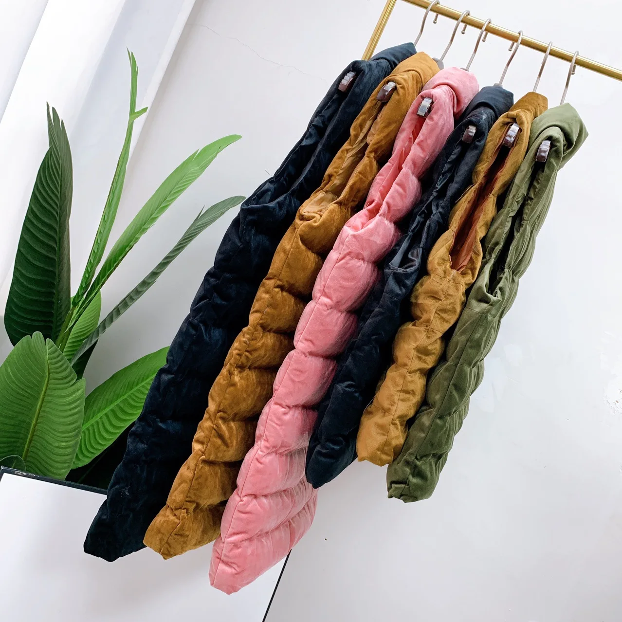 

Thick Cotton Waistcoat Velvet Vest Long Medium Length Autumn And Winter Thick Extra-Thick down Coat Hot Selling Pocket