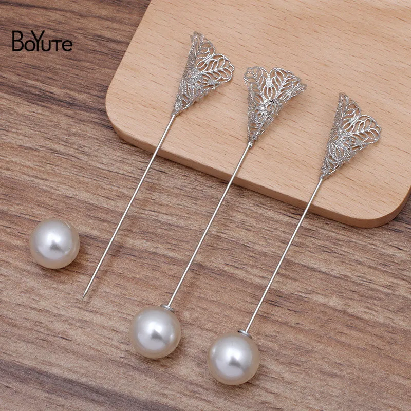 Boyute Custom (200 Pieces/lot) 24*28mm Filigree Morning Glory Lapel Pin