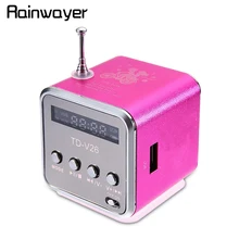 Мини TD-V26 цифровой fm-радио динамик Портативный fm-радио приемник с ЖК-дисплеем стерео громкий динамик Поддержка Micro TF карты A2