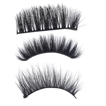 

2 Pairs Natural False Eyelashes Fake Lashes Long Makeup 3d Mink Lashes Eyelash Extension Mink Eyelashes For Beauty