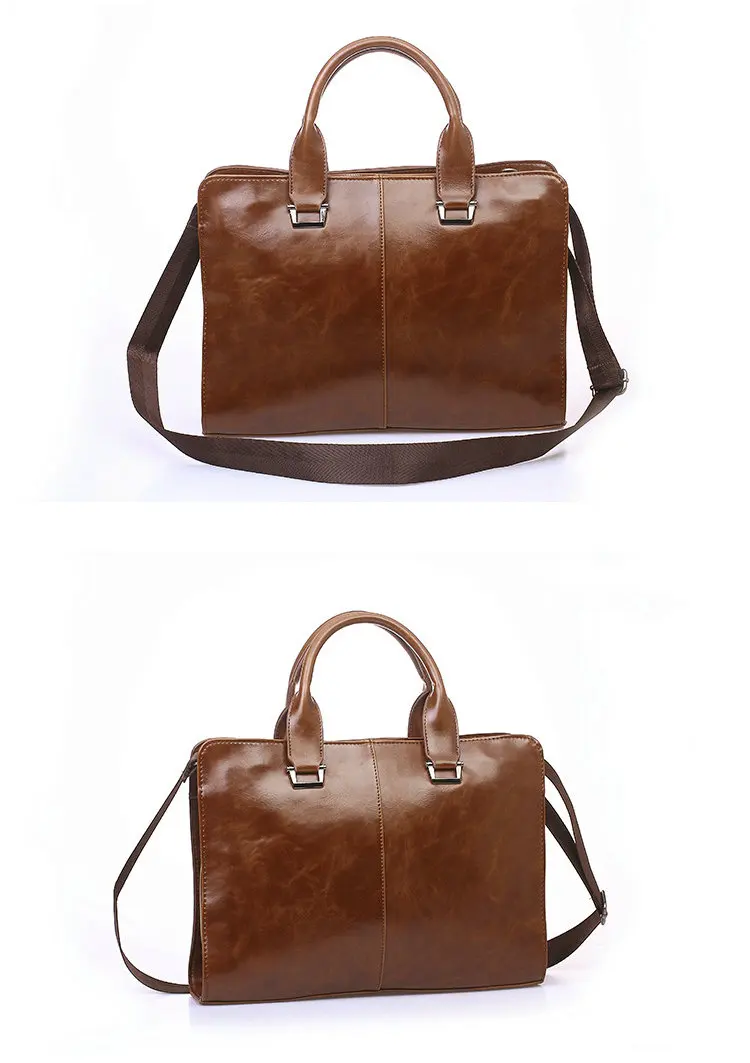 Новая высококачественная мужская сумка на плечо из искусственной кожи для отдыха, деловая сумка-мессенджер, портативный портфель для ноутбука, вместительная сумочка