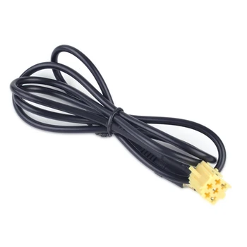 

Car 6Pin 3.5MM Black AUX Input Adapter Cable Line for Peugeot 206 207 307 308 Citroen Sega MP3 MP4 Phone 2007 - 2013 2014 2015