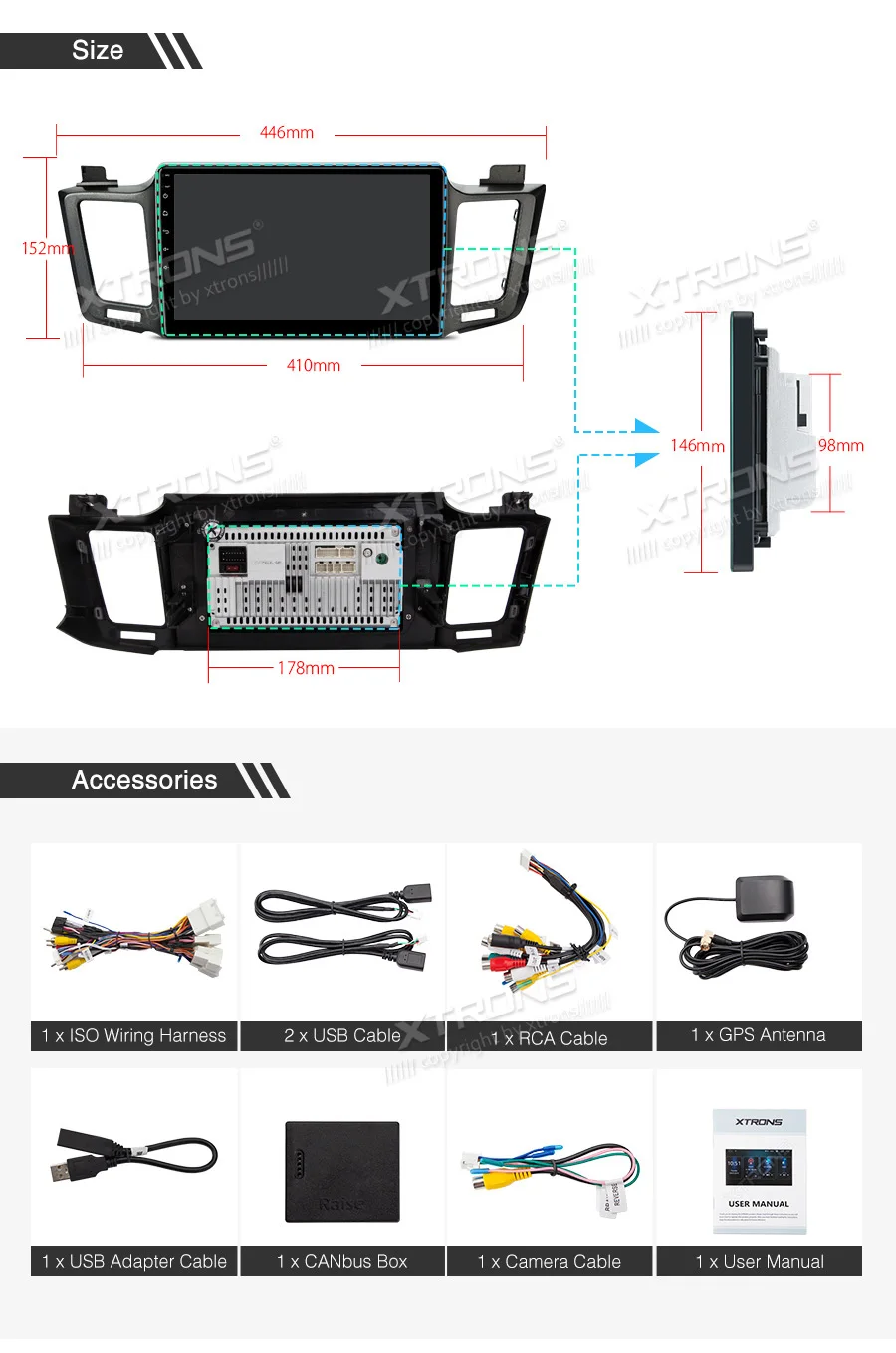10," Android 9,0 Автомобильный мультимедийный gps радио для Toyota RAV4 2013(Левый руль) ips экран без DVD
