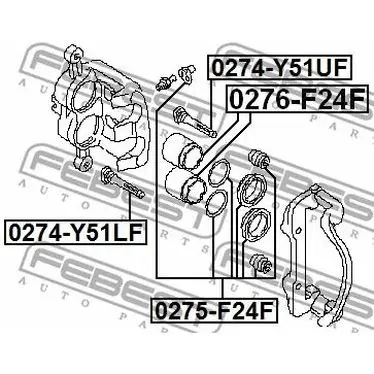 Ремкомпл. супп. пер. NISSAN PATROL(GR) Y61 1997.10-2010.03 [EL]