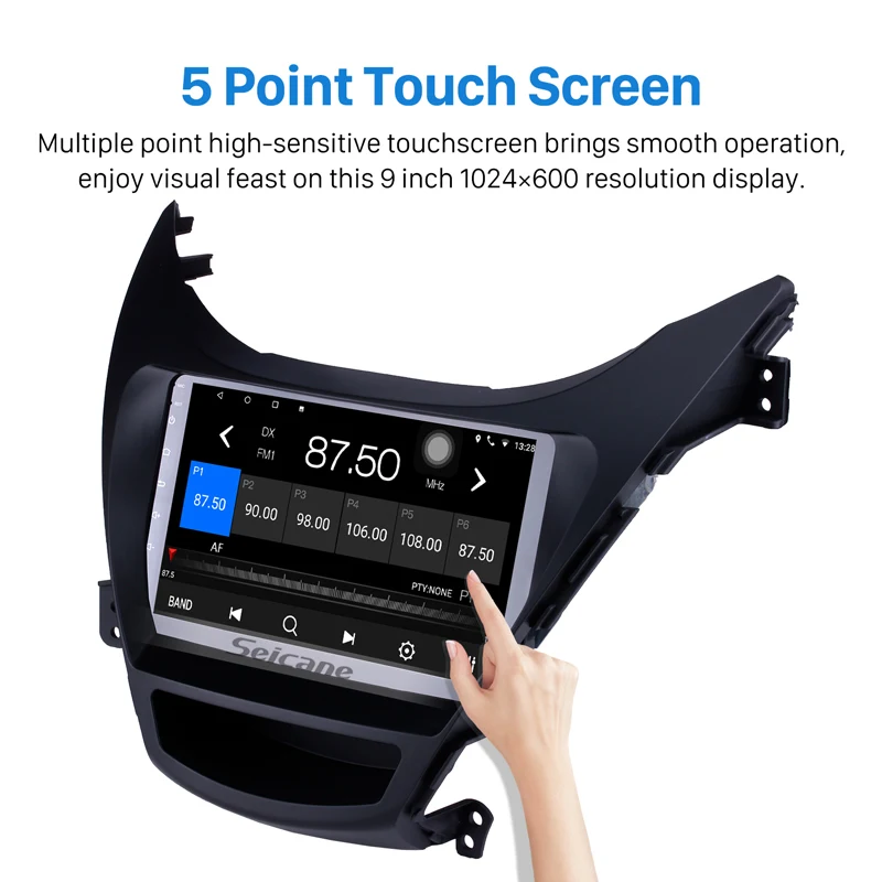Seicane Android 10.0 Car Radio Multimedia Player For 2011 2012 2013 Hyundai Elantra Support TV tune
