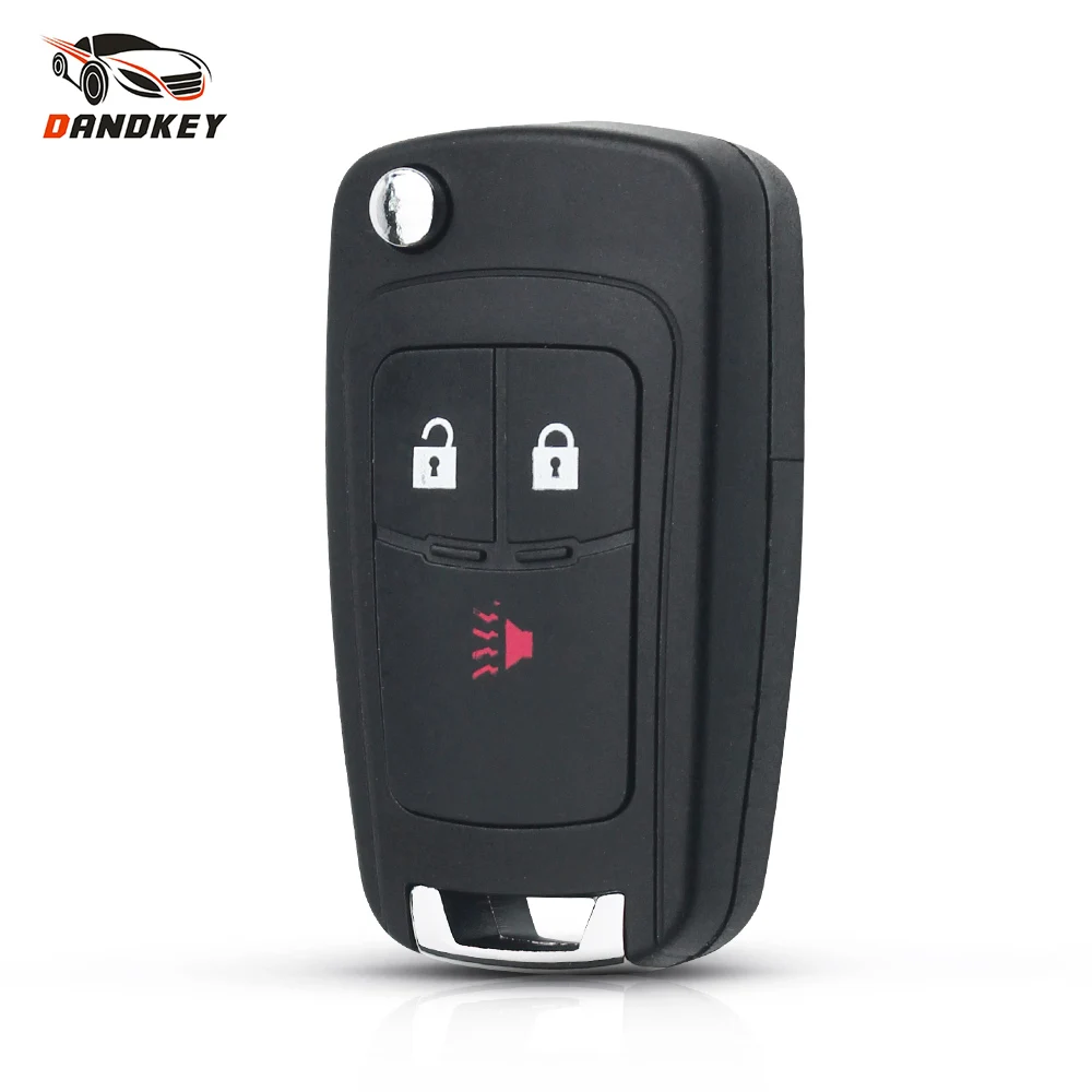 

Dandkey Replacement Folding 3 Buttons Remote Key Case Shell for CHEVROLET Cruze Spark Flip Remote Key Fob 3 Buttons