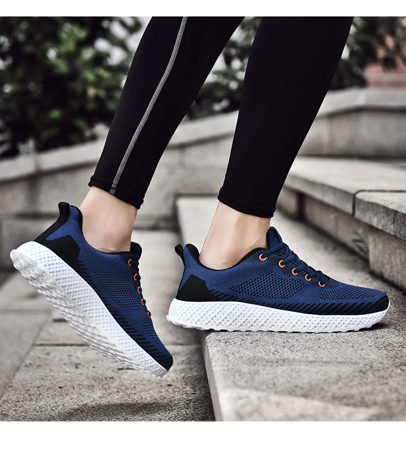 VESONAL брендовые дышащие кроссовки Flyknit Мужская обувь для взрослых легкая обувь Модные осенние новые уличные беговые мужские кроссовки обувь