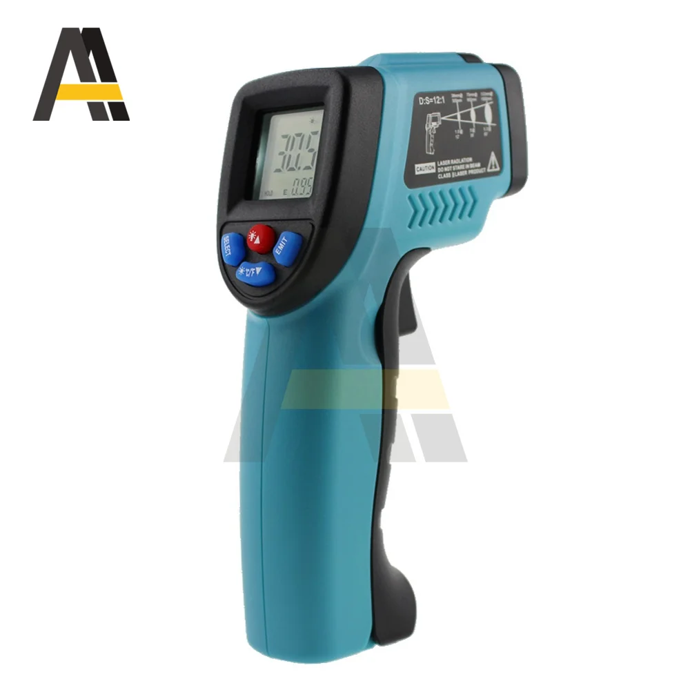 Infrared Thermometer C/F Non Contact Pyrometer GM550 Industrial Digital IR Temperature Meter -50~550°C/-58~1022°F degree Celsius