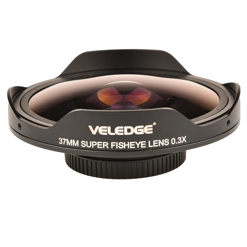 Adaptador de Lente Olho de Peixe com Capuz. Somente para Câmeras de Vídeo. Vlogmagic-lente de 37mm - 43mm 0.3x - Image 4