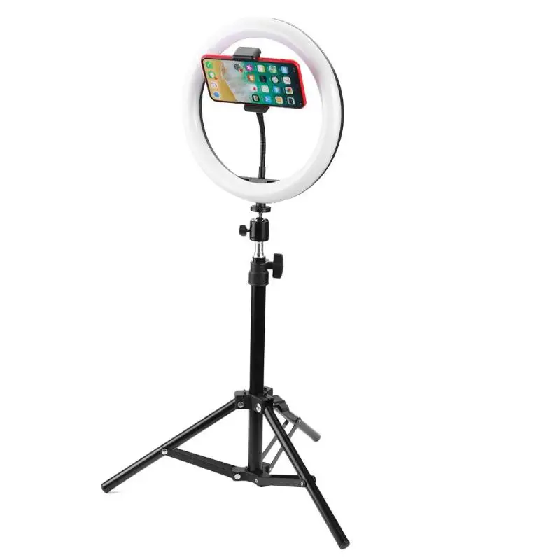 Led Ring Light Photo Studio Camera Light 10 Inch Mini 120Led Ring Light Dimmable 3200K-5500K With Tripod Phone Holder