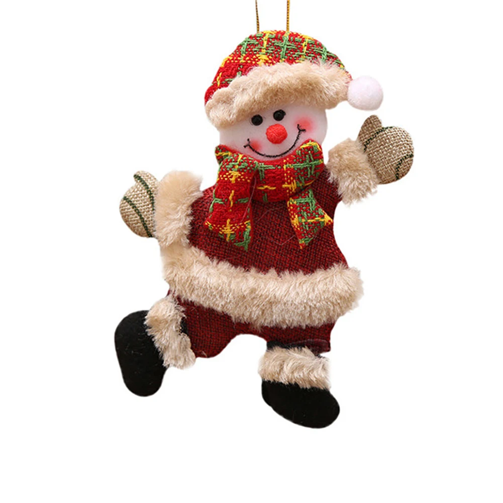 Snowman Рождественские украшения, Подвесные Подарки, Санта Клаус, снеговик, дерево, игрушка, кукла для дома AC889 - Цвет: Snowman