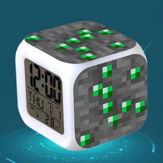 Цифровой Детский будильник Led reloj despertador мультфильм детская игрушка красочные светящиеся wekker электронные настольные часы Пробуждение свет - Цвет: 22