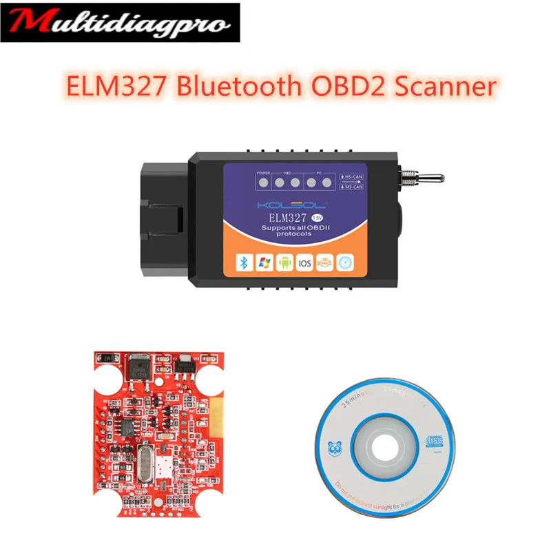 ELM327 USB V1.5 с переключателем модифицированный для Ford ELMconfig для сканирования CH340+ 25K80 чип HS-CAN/MS-CAN - Цвет: Белый