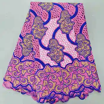 

New Best Selling African Lace Embroidery African Cotton Lace 2020 Swiss Voile In Switzerland French Laces Fabrics For Wedding HL