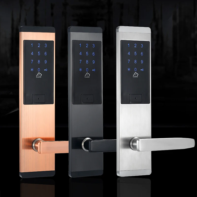KPIOCCOK Electronic Door Lock Digital Touch Screen Keypad Code Door Lock Password IC card Door Lock For Smart Home Office MF301 KPIOCCOK Electronic Door Lock Digital Touch Screen Keypad Code Door Lock Password IC card Door Lock For Smart Home Office MF301