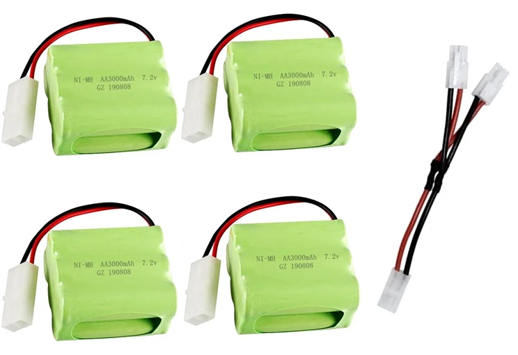 Chocolate SM Plug) Ni-MH 7,2 v 3000mah батарея+ 7,2 v зарядное устройство для Rc игрушечного автомобиля танка поезд Робот Лодка пистолет 5* AA 7,2 v перезаряжаемый аккумулятор - Цвет: Chocolate