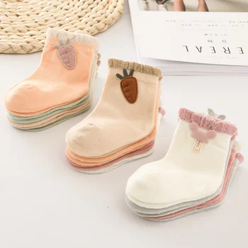 

1 pair Baby Socks Boys Girls Cartoon Accessories Decorative Socks Cotton Kids Socks Soft Newborn Socks Clothes Accessories