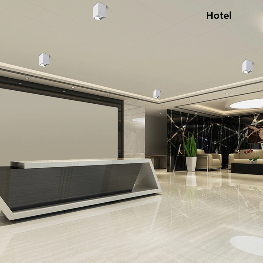 Светодиодные прожекторы поверхностного монтажа гостиной крыльцо фоновые