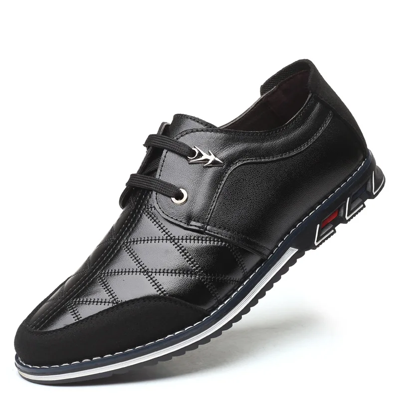 Мужская обувь из натуральной кожи, большие размеры 45-49, модная нескользящая обувь для вождения Мужская разноцветная Дизайнерская обувь