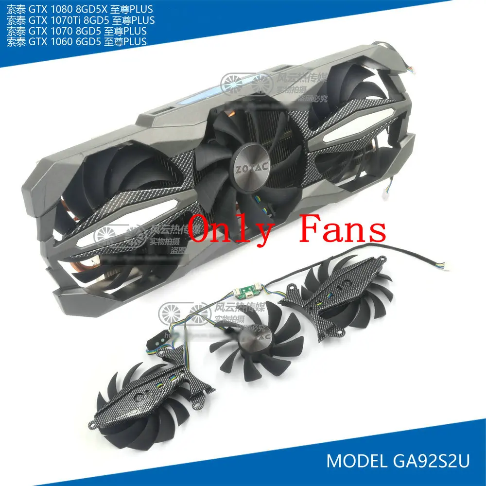 Для ZOTAC GTX1080 GTX1070Ti GTX1070 GTX1060 плюс Видеокарта кулер вентилятор