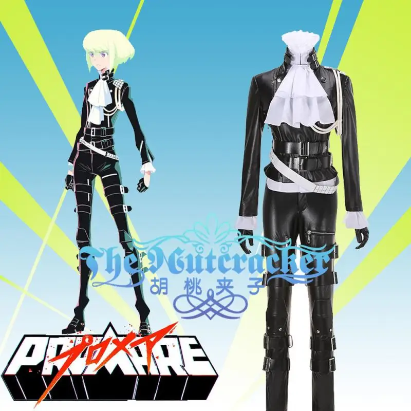 

Anime PROMARE LIO FOTIA Cosplay Costume Uniform Black Outfit Halloween costumes for Women Men Freeship