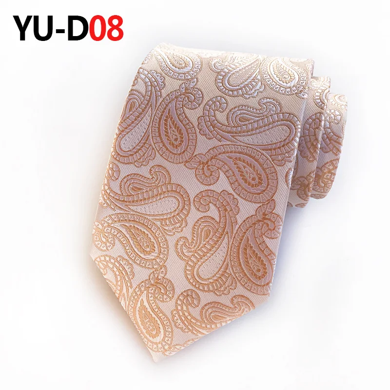 Necktie Мужской Жаккардовый тканый полосатый клетчатый Цветочный Пейсли Свадебный Праздничный узкий галстук на шею из полиэстера 8 см Шелковый деловой галстук - Цвет: Necktie