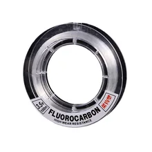 Ligne de pêche transparente en carbone, 50M, haute qualité, résistante à l'usure, carpe, bar, hiver, accessoires