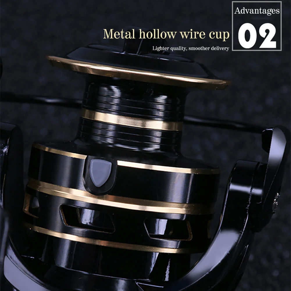 Спиннинговая катушка vissen 2000-7000 спиннинговая катушка vissen Wiel ALLE Metalen Handvat Lange Afstand Gooien Zee vissen Rollen