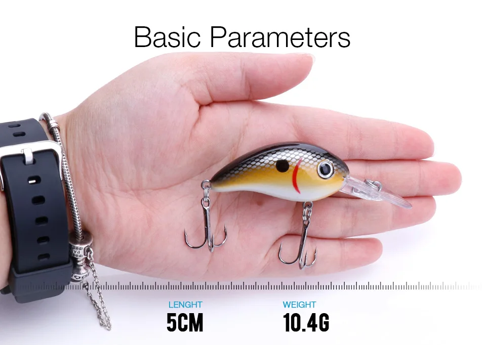 TREHOOK 5cm 10.4g New Rattling Crankbaits Fishing Wobblers Artificial Bait Hard Lure Floating Fishing Lures For Fishing Tackle 016