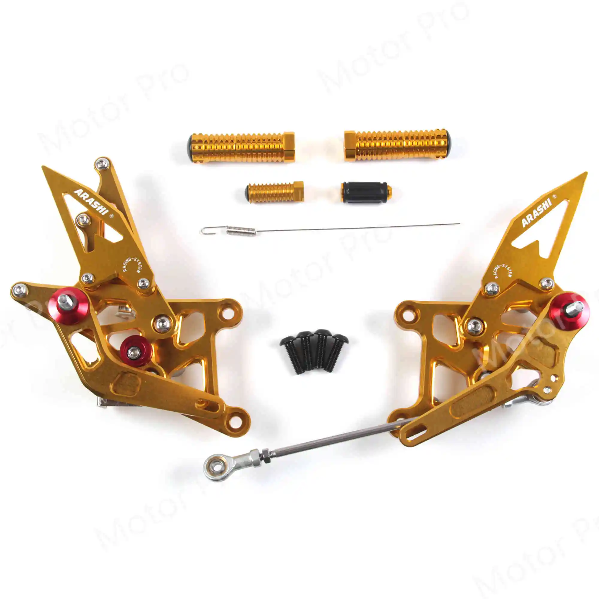 2.0 Gold Регулируемые подножки для Honda CBR250R 2011 2012 2013 Аксессуары для мотоциклов валик для ног задние педаль CBR 250 R CBR250 250R - Цвет: 2.0 Gold