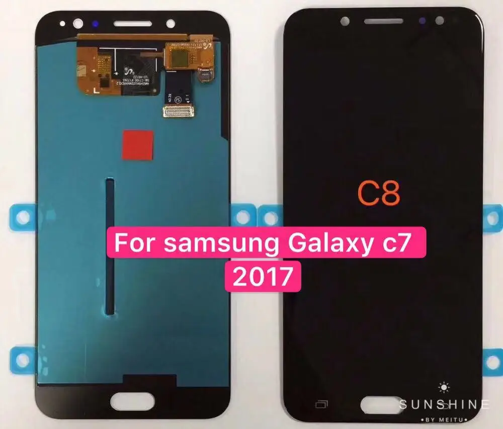 

C8 AMPLED LCD For Samsung Galaxy C7 2017 C8 C7100 C710 LCD Display Touch Screen Digitizer Assembly C710F/DS J7+ J7 plus screen