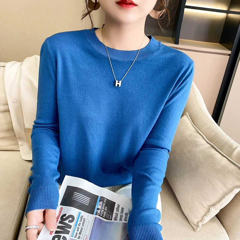 

Winter Clothes Knitted Woman Sweaters Pullovers Spring Autumn Basic Women's Jumper Slim Women's Sweater Pull Long Sleeve