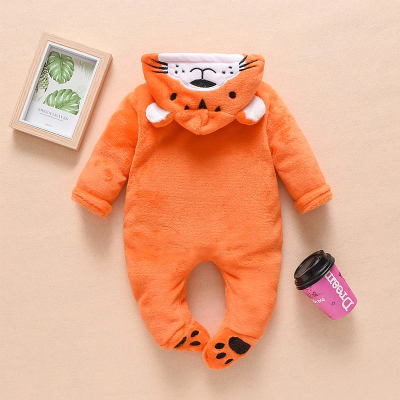 CYSINCOS/2020 г. Осенний комбинезон для новорожденных мальчиков и девочек флисовый