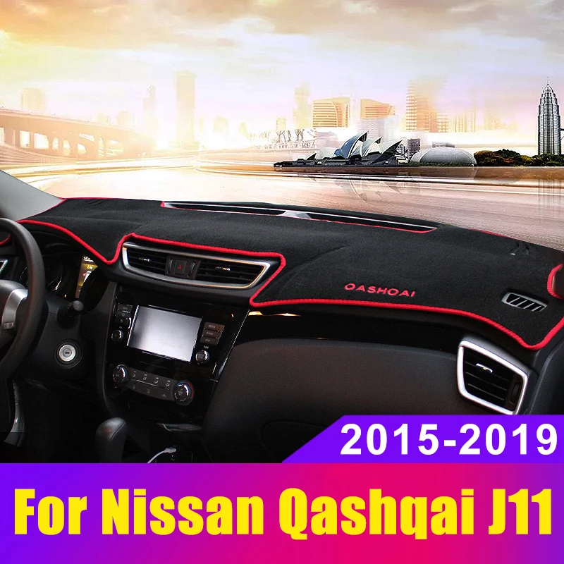 

Car dashboard Avoid light pad Instrument platform desk cover Mat Carpets Trim For Nissan Qashqai J11 2015 2019