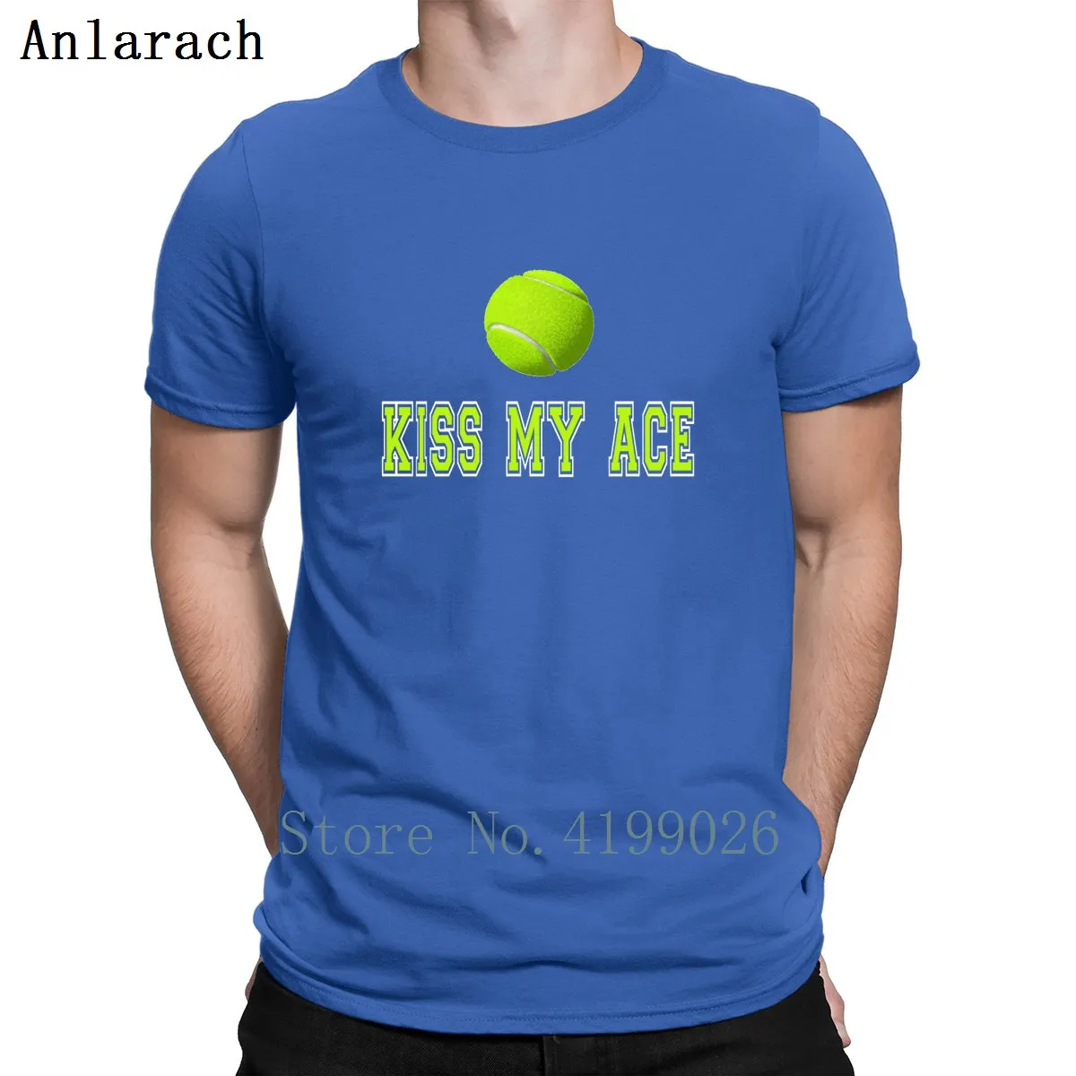 Kiss My Ace футболки Топ тройник Классический Тонкий персонаж для мужчин футболка хлопок простой костюм весна осень Anlarach большой