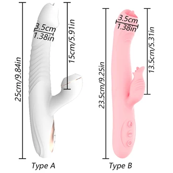 Sucking Dildo Vibrator G Spot Vagina Massager Masturbation Sex Toy for Women Oral Sex Clitoris StimulatorTelescopic Vibrator