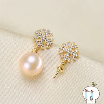 

Earrings Settings Blank Base Cabochon Stud Ear Flat Base Posts Pure Plug Silver Earrings Jewelry Making Women's Accessories