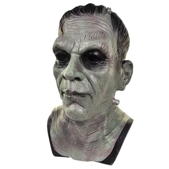 

Mascarello Latex Mask Frankenstein Monster Scary Masks Rave Purge Party Ball Costume Horror Cosplay Realistic Dress