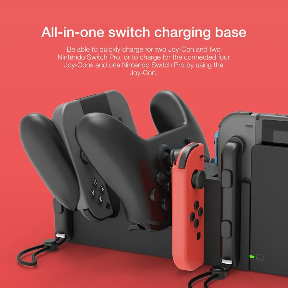 

Switch Game Player Handle Accessory Charger Integrated Charging Base