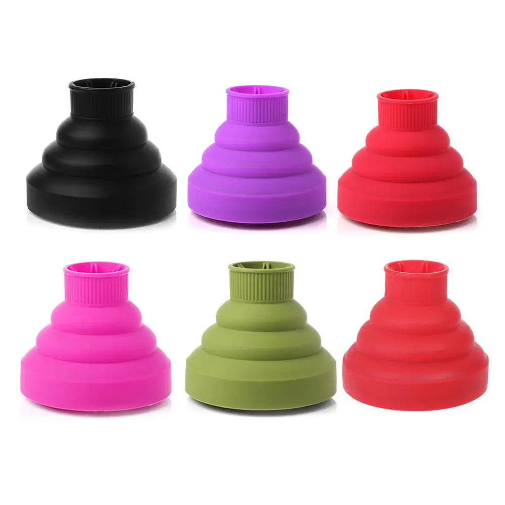 

1PC Universal Folding Silicone Blower Hairdryer Diffuser Salon Hair Styling Tools