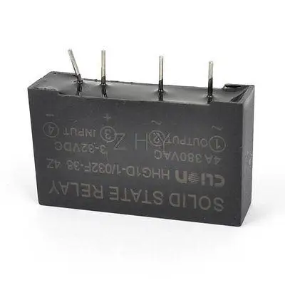 

HHG1D-1/032F-38 4 Pin PCB Mount SSR Solid State Relay Black