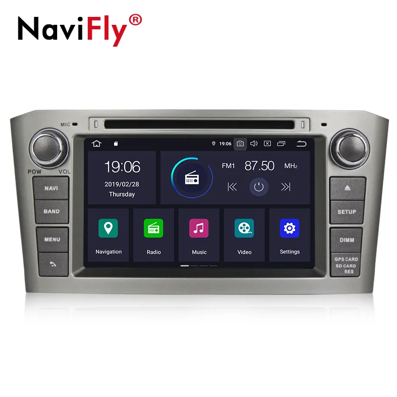 Discount PX5 Octa Core Android9.0 4G RAM 64G ROM Car Multimedia Audio for Toyota Avensis/T25 2003-2008 Radio GPS Navigation Video 4G WIFI 1