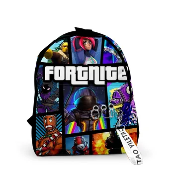 

Fortnite Backpack School Capacity Waterproof Children Backpacks 3D Cartoon Schoolbags Kids Toys SchoolBag Supplies