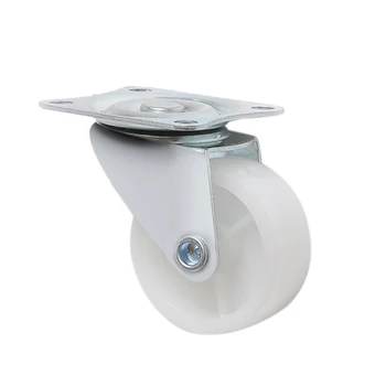 

20Pcs Casters White PP Universal Wheels for Shopping Carts,Electrical Pulleys,Children's Wheels (Diameter: 25mm)