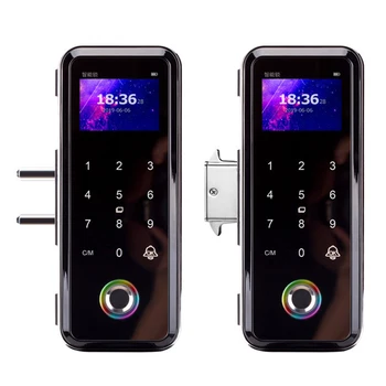 

Hot Sale Smart Glass Door Lock Office Keyless Electronic Fingerprint Lock