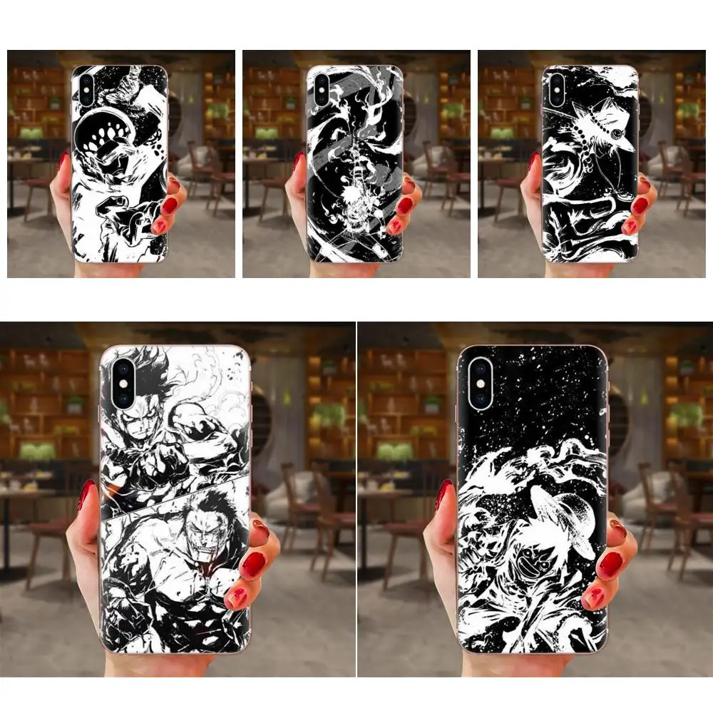 Черно-белые чехлы для мобильного телефона из ТПУ Dragon Ball Huawei Honor 4C 5A 5C 5X 6 6A 6X 7 7A 7C 7X 8