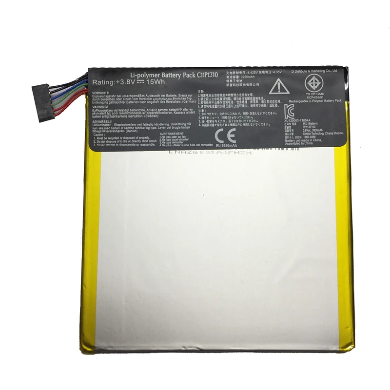 Литий-полимерный аккумулятор для планшета Asus FonePad 7 ME372CG K00E ME372 C11P1310 3950 мАч |